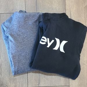 Hardly Worn - HURLEY/HANES - Hoodie Pullover Sweatshirts, Lot of 2, Size Large